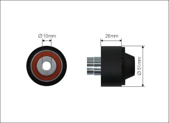 Caffaro 137-30 - Galoppino / Guidacinghia, Cinghia Poly-V autozon.pro