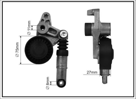 Caffaro 126540SP - Tendicinghia, Cinghia Poly-V autozon.pro