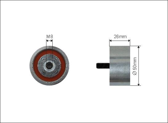 Caffaro 174-39 - Galoppino / Guidacinghia, Cinghia Poly-V autozon.pro