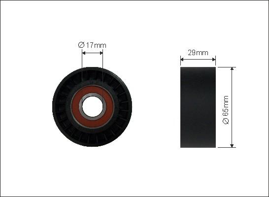 Caffaro 175-00 - Galoppino / Guidacinghia, Cinghia Poly-V autozon.pro