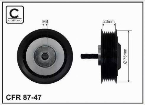 Technox TP20447 - Galoppino / Guidacinghia, Cinghia Poly-V autozon.pro