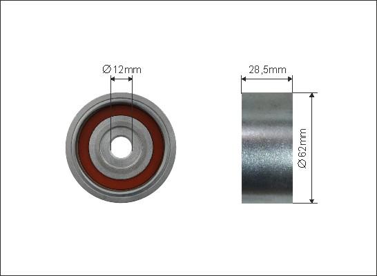 Caffaro 351-120 - Galoppino / Guidacinghia, Cinghia dentata autozon.pro