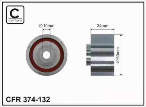 Caffaro 374-132 - Galoppino / Guidacinghia, Cinghia dentata autozon.pro