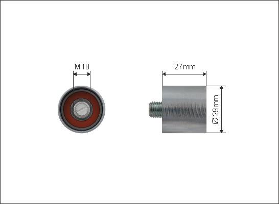 Caffaro 218-00 - Rullo tenditore, Cinghia dentata autozon.pro