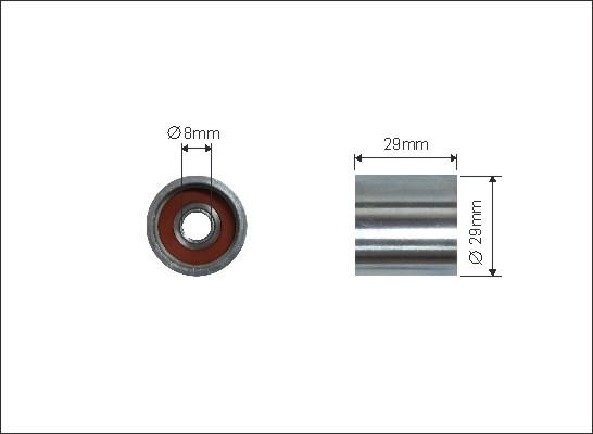 Caffaro 337-95 - Rullo tenditore, Cinghia dentata autozon.pro