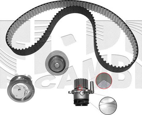 Caliber 0190KWWC - Pompa acqua + Kit cinghie dentate autozon.pro