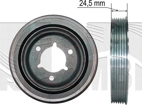 Caliber 87353 - Puleggia cinghia, Albero a gomiti autozon.pro