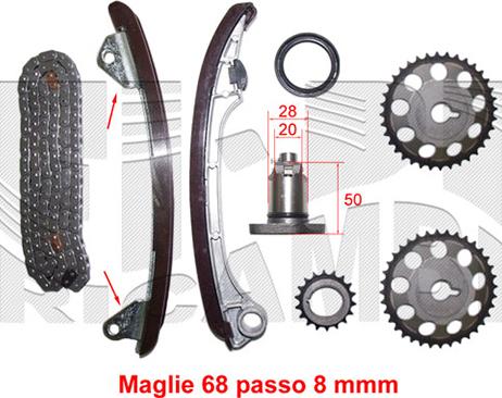 Caliber KCC027 - Kit catena distribuzione autozon.pro