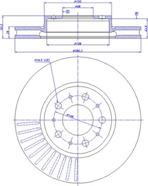 HELLA 8DD 355 103-671 - Discofreno autozon.pro