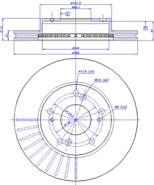 ABEX BD1486V - Discofreno autozon.pro