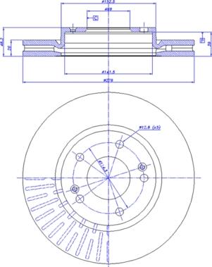 Sangsin Brake SD3001 - Discofreno autozon.pro