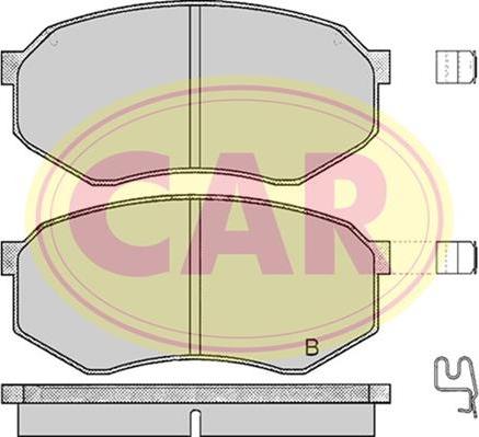 CAR PNT473 - Kit pastiglie freno, Freno a disco autozon.pro