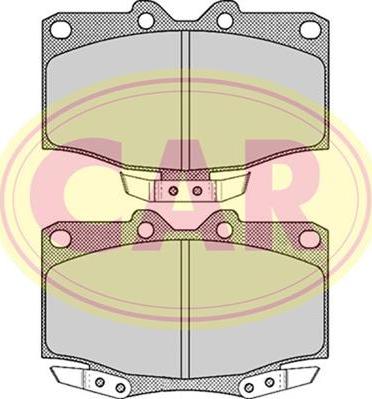 CAR PNT515 - Kit pastiglie freno, Freno a disco autozon.pro