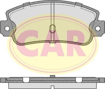 CAR PNT601 - Kit pastiglie freno, Freno a disco autozon.pro