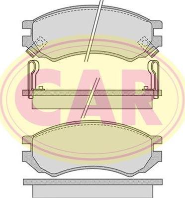 CAR PNT8001 - Kit pastiglie freno, Freno a disco autozon.pro