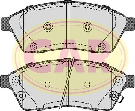 CAR PNT8071 - Kit pastiglie freno, Freno a disco autozon.pro