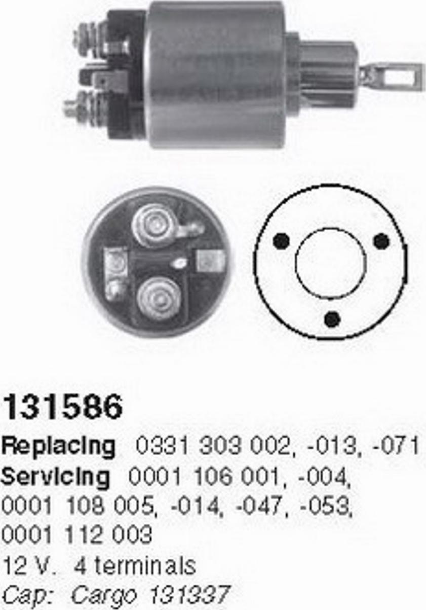 Cargo 131586 - Elettromagnete, Motore d'avviamento autozon.pro