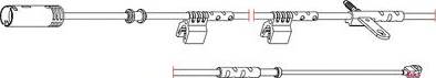 Carrab Brake Parts 8299 - Contatto segnalazione, Usura past. freno / mat. d'attrito autozon.pro