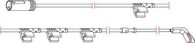 Carrab Brake Parts 8267 - Contatto segnalazione, Usura past. freno / mat. d'attrito autozon.pro