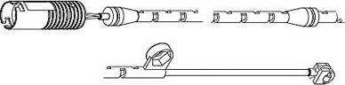 Carrab Brake Parts 8201 - Contatto segnalazione, Usura past. freno / mat. d'attrito autozon.pro