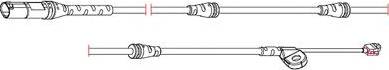 Carrab Brake Parts 8284 - Contatto segnalazione, Usura past. freno / mat. d'attrito autozon.pro