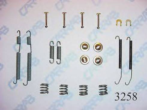 Carrab Brake Parts 3258 - Kit accessori, Ganasce freno autozon.pro