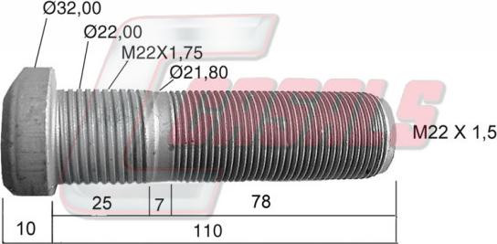 Casals 21493 - Bullone ruota autozon.pro