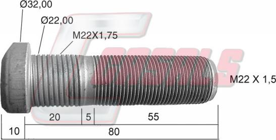 Casals 21463 - Bullone ruota autozon.pro