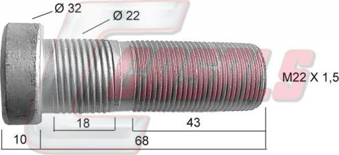 Casals 21462 - Bullone ruota autozon.pro