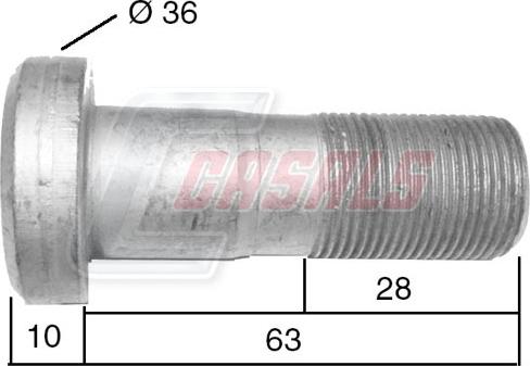 Casals 21524 - Bullone ruota autozon.pro