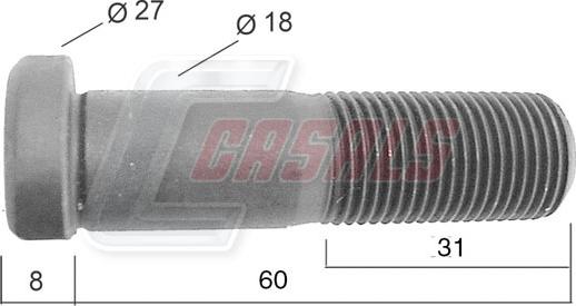 Casals 21526 - Bullone ruota autozon.pro