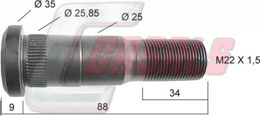 Casals 21173 - Bullone ruota autozon.pro