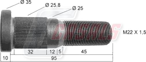 Casals 21260 - Bullone ruota autozon.pro