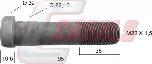 Casals 21226 - Bullone ruota autozon.pro