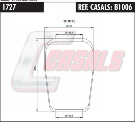 Casals B1006 - Soffietto, Sospensione pneumatica autozon.pro