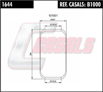 Casals B1000 - Soffietto, Sospensione pneumatica autozon.pro