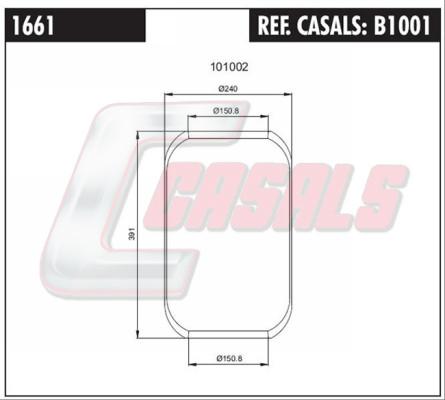 Casals B1001 - Soffietto, Sospensione pneumatica autozon.pro