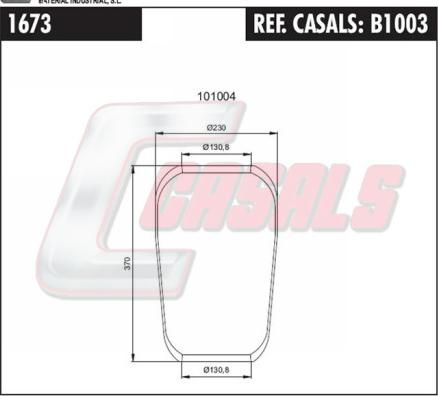 Casals B1003 - Soffietto, Sospensione pneumatica autozon.pro