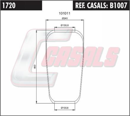 Casals B1007 - Soffietto, Sospensione pneumatica autozon.pro