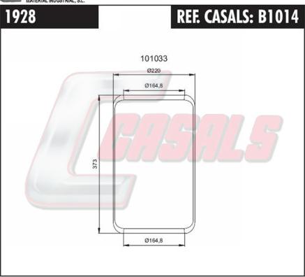 Casals B1014 - Soffietto, Sospensione pneumatica autozon.pro