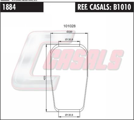 Casals B1010 - Soffietto, Sospensione pneumatica autozon.pro