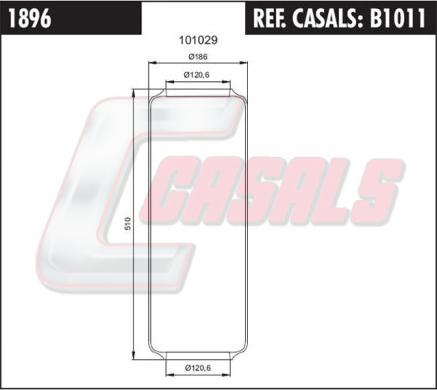 Casals B1011 - Soffietto, Sospensione pneumatica autozon.pro