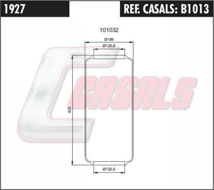 Casals B1013 - Soffietto, Sospensione pneumatica autozon.pro