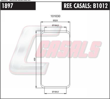 Casals B1012 - Soffietto, Sospensione pneumatica autozon.pro