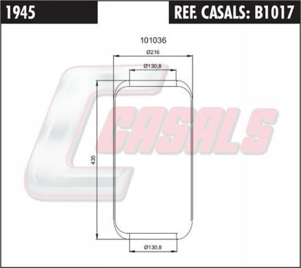 Casals B1017 - Soffietto, Sospensione pneumatica autozon.pro