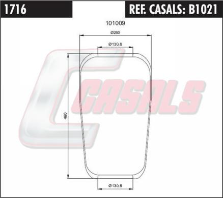 Casals B1021 - Soffietto, Sospensione pneumatica autozon.pro