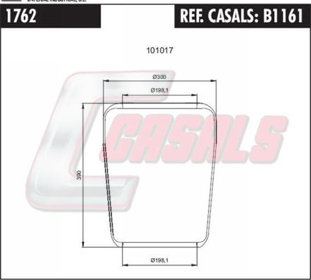 Casals B1161 - Soffietto, Sospensione pneumatica autozon.pro