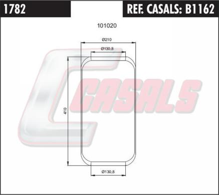 Casals B1162 - Soffietto, Sospensione pneumatica autozon.pro