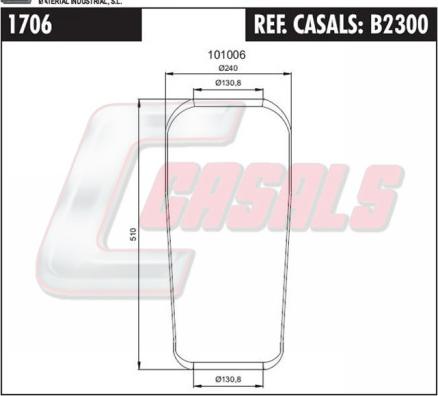 Casals B2300 - Soffietto, Sospensione pneumatica autozon.pro