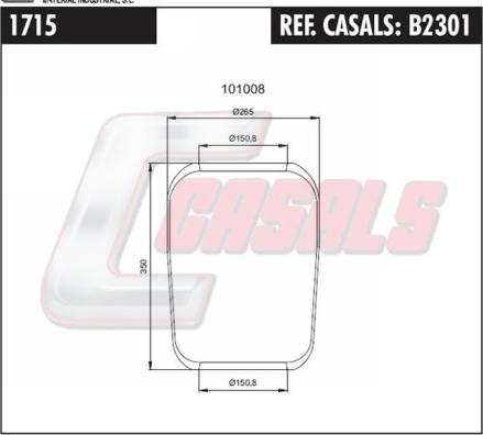 Casals B2301 - Soffietto, Sospensione pneumatica autozon.pro